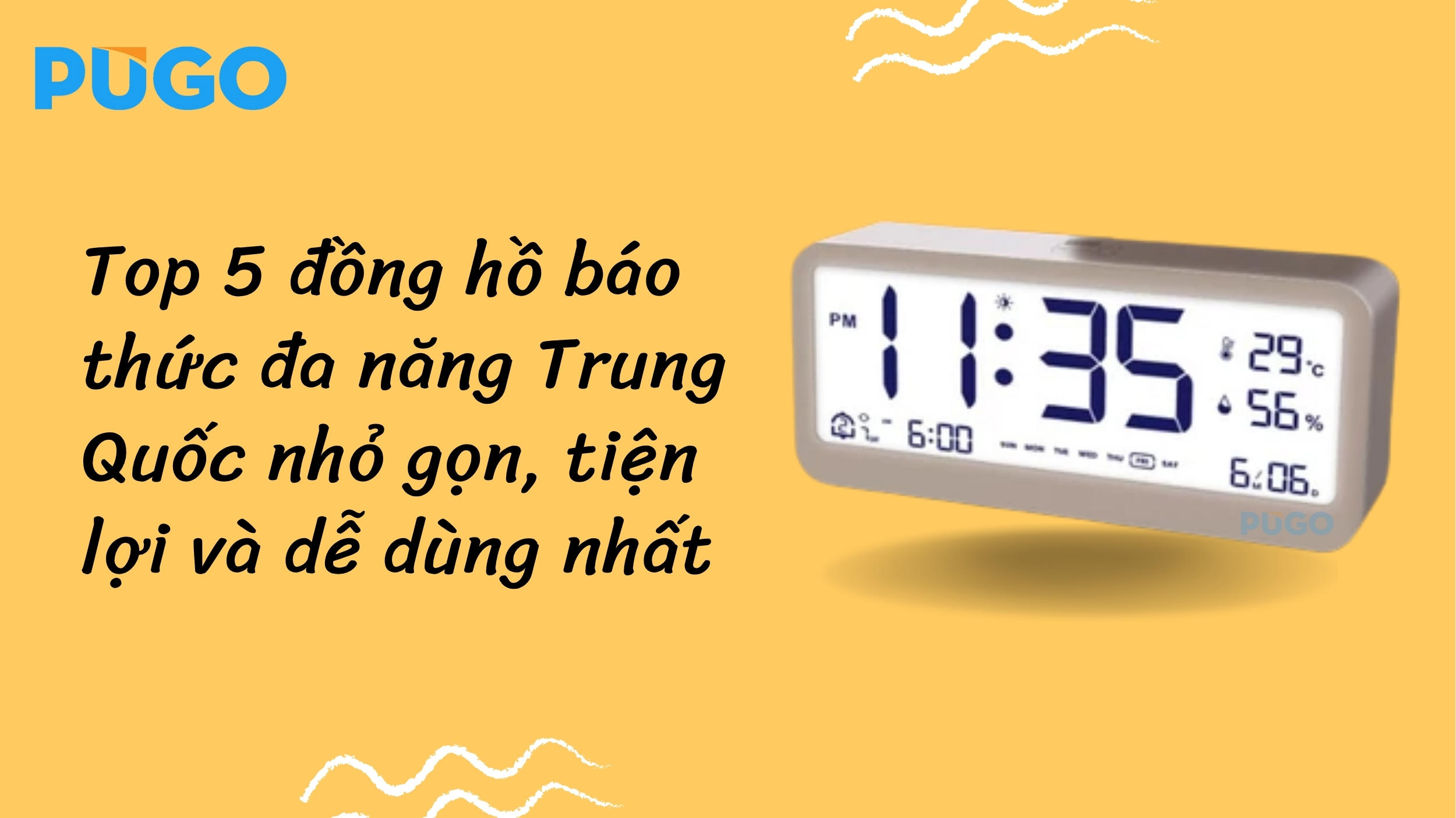 Top 5 đồng hồ báo thức đa năng Trung Quốc nhỏ gọn, tiện lợi và dễ dùng nhất Top 5 đồng hồ báo thức đa năng Trung Quốc nhỏ gọn, tiện lợi và dễ dùng nhất